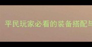 动漫风装备单机游戏攻略平民玩家必看的装备搭配与升级指南附详细图文