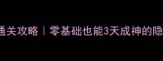 ShadowCity保姆级通关攻略零基础也能3天成神的隐藏技巧大公开