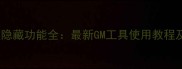 武尊单机版隐藏功能全最新GM工具使用教程及风险提示