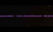 低配电脑也能流畅玩10款高口碑单机剧情游戏推荐附配置要求