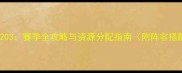 部落守卫战203赛季全攻略与资源分配指南附阵容搭配与赛季