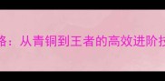 贝爷solo全攻略从青铜到王者的高效进阶技巧与实战案例