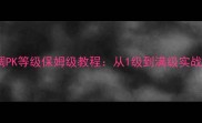地下城与勇士单机调PK等级保姆级教程从1级到满级实战技巧与装备搭配全
