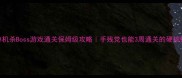 单机杀Boss游戏通关保姆级攻略手残党也能3周通关的硬核技巧