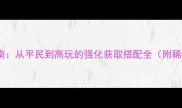 奇迹MU终极装备指南从平民到高玩的强化获取搭配全附稀有装备获取技巧