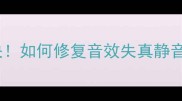 饥荒单机版声音问题全解决如何修复音效失真静音不同步终极攻略来了