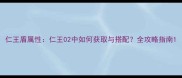 仁王盾属性仁王02中如何获取与搭配全攻略指南