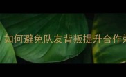 Dota单机模式反内讧攻略如何避免队友背叛提升合作效率附组队技巧与战术