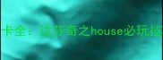 达芬奇密码隐藏关卡全达芬奇之house必玩技巧与隐藏剧情攻略
