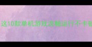 低配电脑必看这10款单机游戏流畅运行不卡顿轻松玩到通宵